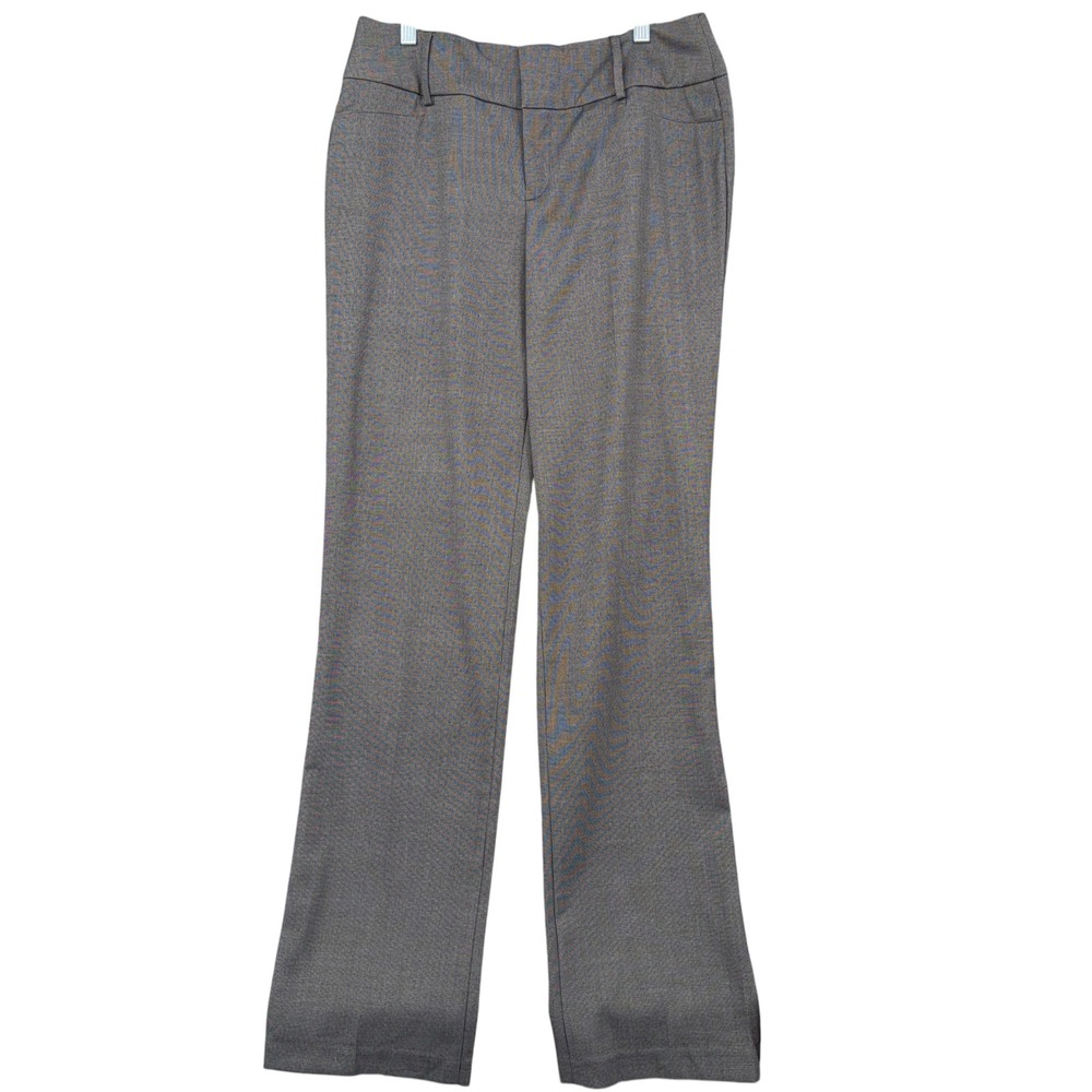 Apt. 9 Bootcut Trousers Women 8 Long Polyester Rayon Spandex Brown Gray‎